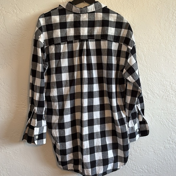 Anthropologie Maeve women’s long sleeve button up buffalo plaid cotton shirt S - Picture 6 of 8